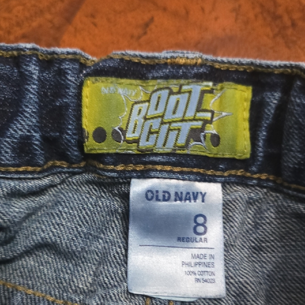 Old Navy Relaxed Fit Denim Jeans - Dark Blue 8 - Picture 4 of 4